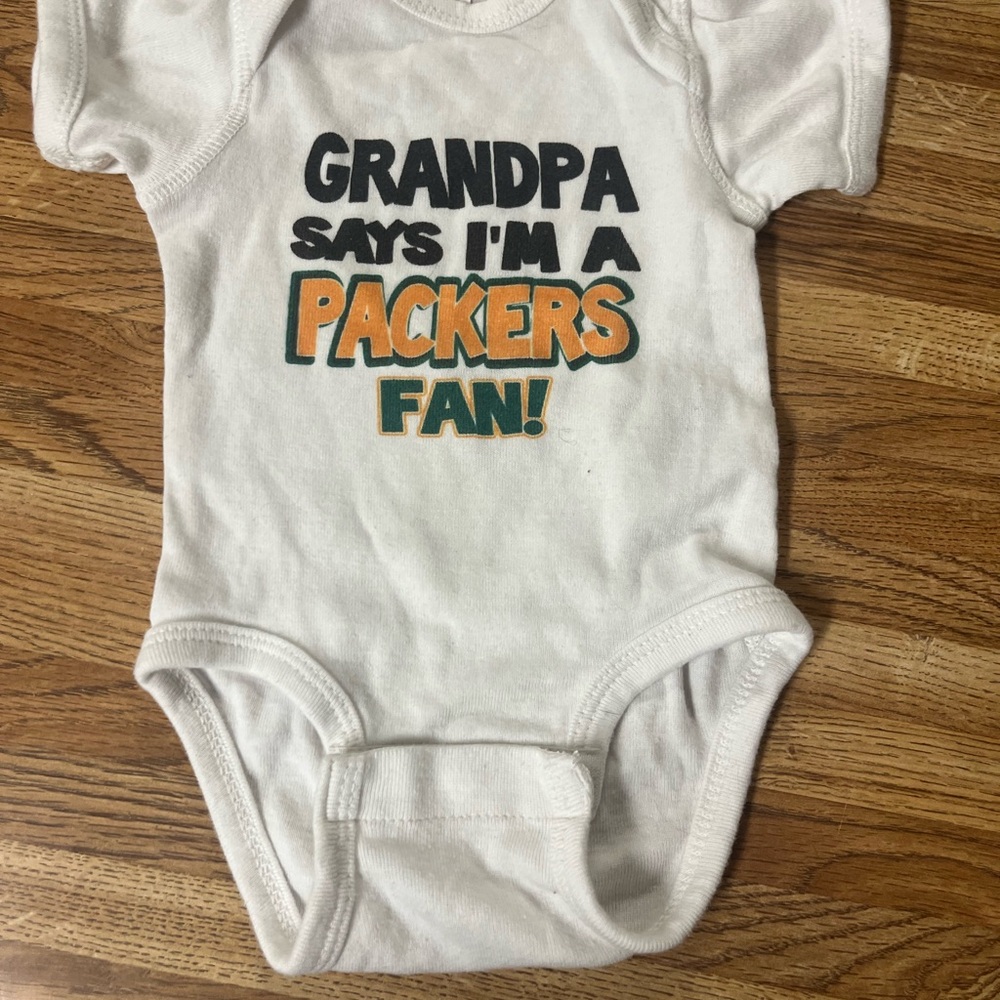 Packers Football Fan Baby Onesie